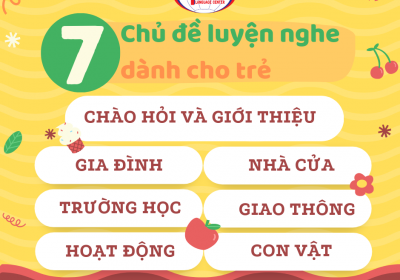 7 CHỦ ĐỀ LUYỆN NGHE GIAO TIẾP TIẾNG ANH CHO TRẺ